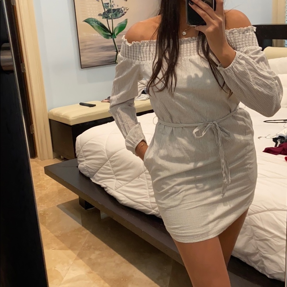 Casual stripped dress